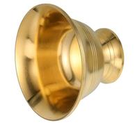 BIUDECO Bol en laiton à pied haut avec trous bol décoratif multifonction pour prières décor de fête rituel méditation et yoga coupe sacrée pour sanctuaire hauteur 10 diamètre/haut