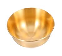 BIUDECO Bol Laiton Lisse pour Contenant Décoratif Deau Design Artisanal de Richesse Bol Moyen pour Intérieure