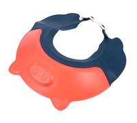 BIUDECO Bonnet de Bébé Réglable en Polypropylène Rouge Visière Large Anti-Éclaboussures Protège Yeux et Oreilles pour Bain et Shampoing Casquette de Bain Garçon et Filles Pratique et