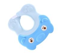BIUDECO Bonnet de Garçon Fille Réglable Silicone Bleu Chapeau Bain Protecteur Yeux et Oreilles Casquette Lavage Cheveux Garçon Fille Étanche et Confortable