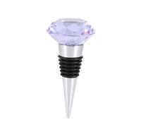 BIUDECO Bouchon de Bouteille Cristal avec Joint Silicone Bouchon Scellant Métal pour Vin Rouge Conserve Fraîcheur Fêtes et Événements Couleur Violette
