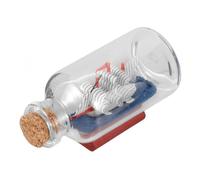 BIUDECO Bouteille Verre Dérive Bateau Pirate Océanique Bateau Croisière Nautique Décoration Table Noël