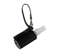 BIUDECO Bouteilles de Voyage Rechargeables 60 Ml, Étui Porte-Clés en Cuir PU, pour Flacon Vide et Hygiène en Déplacement, 1 Set