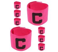 BIUDECO Brassard de Capitaine de Football 8 Pièces en Nylon Élastique Ajustable Promoteur d'esprit D'équipe et Symbole de Leadership pour Adultes et Jeunes Lors des Matchs Sportifs