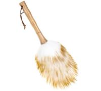 BIUDECO Brosse à Dépoussiérer en Laine D'agneau Manche en Bambou - Nettoyant pour Instruments de Musique - Brosse Utile pour Poussière - Accessoire de Nettoyage Pratique Style Aléatoire