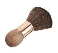 BIUDECO Brosse de Coiffeur Professionnelle pour Nettoyage de Cou Brosse Douce à Main avec Manche en Bois Poils Extra-Doux pour Salon et Usage Domestique Outil de Coiffage et