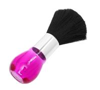 BIUDECO Brosse de Nettoyage Coiffante Rose Fuchsia Poils Souples pour Barbier Professionnels Dépoussiérage du Cou et Contour des Oreilles Salon de Coiffure