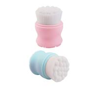 BIUDECO Brosse Faciale en Silicone 2pcs Poignée Double Face Nettoyage Profond et Confortable Peau, pour Femmes, Présent de Noël Sûr