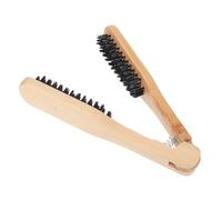 BIUDECO Brosse Lissante Bois pour Cheveux Frisés et Lisses Peigne Lisseur Doux pour Coiffure Naturelle et Rapide Outil de Styling Professionnel Femme