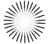 BIUDECO Brosses Interdentaires Noires 50 Pcs Nettoyeur Interproximal en Nylon et Acier Inoxydable Poignée Ergonomique pour Hygiène Buccale Quotidienne Voyage et Prévention Gencives