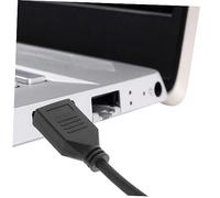 BIUDECO Câble Displayport Male vers Femelle Extension Stable Compatible PC Moniteur Rallonge Connecteur Angle Gauche Transmission Sans Perte