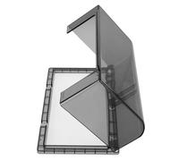 BIUDECO Cache-prises Murales Étanches Auto-adhésifs 86 Type Double, Protection Anti-éclaboussures pour Salle de Bain et Extérieur, Boîtier Protection Noir Rehaussé, Couverture Prises