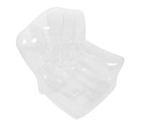 BIUDECO Canapé Gonflable Transparent en PVC 1 Place Graffitis Siège Lounge Ergonomique et Portable pour Extérieur Camping Piscine et Balcon Fauteuil-Lit Gonflable pour Garçon et