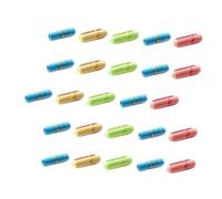 BIUDECO Capsules de Messages D’Amour Transparentes 99 Pièces Papier à Écrire Pilules Colorées pour Bouteille à Souhaits Présent DIY Saint-Valentin et Décoration Intérieure