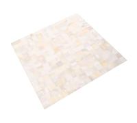 BIUDECO Carrelage Mural Auto-adhésif Étanche Blanc Naturel pour Décoration Intérieure DIY Mosaïque Sans Joint pour Salle de Bain Cuisine et Porche Facile à Poser et Nettoyer