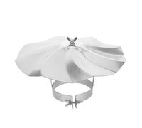 BIUDECO Chapeau de Cheminée Extérieur en Acier Inoxydable 76 MM Protection Anti-Pluie pour Conduit de Fumée Ventilation Efficace et Barrière Anti-Débris pour Poêle et Toiture