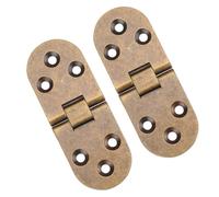 BIUDECO Charnières Invisibles en Alliage de Zinc Bronze Lot de 2 Pièces Charnière Métallique pour Meubles et Armoires Accessoires Solide Antirouille Adaptées pour Penderies et