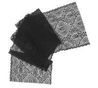 BIUDECO Chemin de Table Dentelle Noire à Motif Toile Araignée Décoration Halloween Creuse Nappe Festive Réutilisable pour Maison Restaurant et Fête