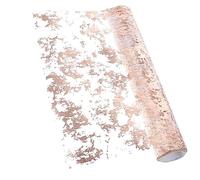 BIUDECO Chemin de Table Tulle Pailleté Argenté Décor de Table Brillant pour Mariage Banquet et Fête Nappe Roulée Mesh Décoratif