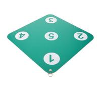 BIUDECO Cible d'Entraînement d'Escrime en Caoutchouc Épais Suspendue Murale Double Face Résistance à la Perforation Couleur Vert Foncé Équipement Sportif pour Amélioration des