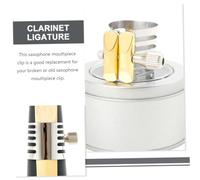 BIUDECO Clip de Ligature Saxophone Acier Inoxydable Accessoire Professionnel pour Sax Alto Ténor Stabilisateur pour Performance Musicale