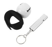 BIUDECO Clochettes Anti-Ours Bruyantes et Sifflet de Sécurité Multifonction en Métal Argenté - Ensemble de Survie Extérieur pour Randonnée, Camping et Alpinisme - Protection Fiable