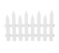 BIUDECO Clôture en Plastique PVC Blanche pour Jardin, Petite Clôture Extérieure Portable, Facile à Installer et Réutilisable pour Pelouse et Arbustes, Décoration de Jardin Élégante