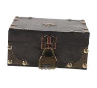 BIUDECO Coffre Bois Vintage Petit Format avec Serrure à Combinaison Coffre Décoratif Polyvalent pour Rangement et Jeux Évasion pour Décoration et Cadeaux