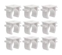 BIUDECO Collier de Serrage Métallique pour Tuyaux Gaz, Pince Légère en PVC, Support Mural pour Tubes Flexibles, Accessoires pour Plomberie et Câblage