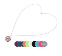 BIUDECO Collier Diffuseur Huiles Essentielles Vintage Acier Inoxydable pour Femmes avec Rechargeables Bijou Parfum Chic et Mode Cadeau Pratique et Léger