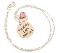 BIUDECO Collier Pendentif Lettres en Alliage Doré, Présent D'encouragement