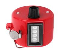 BIUDECO Compteur Manuel Mécanique à 4 Chiffres Portable Rouge Compteur de Comptage Précis pour Score de Golf et Baseball Sportif Léger et Robuste pour Activités en Extérieur