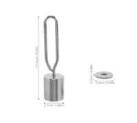 BIUDECO Contrepoids pour Rôtissoire en Acier Inoxydable 180G Accessoire pour Brochette de Barbecue Outil D’Équilibrage pour Grillades en Extérieur et Fours à Barbecue