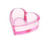 BIUDECO Coupelle Décorative pour Ongles en Verre Rose de Cœur Surface Lisse, pour DIY Manucure et Stockage de Liquides