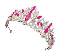 BIUDECO Couronne Baroque pour Mariage et Anniversaire Accessoire de Tête Élégant Décoration de Photographie Festive Diadème Mariée et