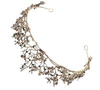 BIUDECO Couronne de Costume Ornée de Joyaux en Alliage Élégant pour Mariée, Tiare Unique pour Cérémonie et Mariage, Accessoire Cheveux Sophistiqué et Vintage