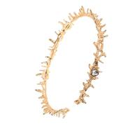 BIUDECO Couronne Épineuse Dorée Artisanale pour Femmes Accessoire Gothique et Confortable pour Halloween Cosplay et Fêtes Religieuses