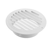 BIUDECO Couvercle de Conduit D’Extraction la Cuisine en Acier Inoxydable 1500 MM Grille de Ventilation Murale Plate Blanche Protection Anti-Vent et Pluie pour Hotte Aspirante Extérieure