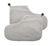 BIUDECO Couvre Thérapie Cire Paraffine avec Élastique Beauté pour Secs Durillons et Callosités Maintien Chaud pour Soin Pédicure