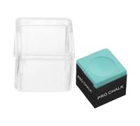 BIUDECO Craie de Billard Verte en Quartz Prolonge la Durée de Vie et Réduit Coûts d'entretien Support Acrylique 2pcs pour Pointe de Queue pour et Tables à Domicile