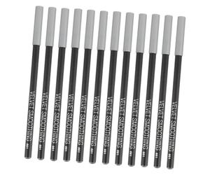 BIUDECO Crayon Eyeliner Noir 12 Pièces, Maquillage Yeux Précis et Facile à Utiliser, Stylo Plastique pour Usage Professionnel ou Personnel