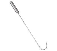 BIUDECO Crochet à Viande en Acier Inoxydable Manche Long pour Barbecue, Outil de Retournement Facile et Résistant, pour Restaurants et Boucheries