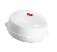 BIUDECO Cuiseur Vapeur Micro Ondes Professionnel Inoxydable Panier Vapeur Rond Simple pour Cuisine Cuisson de Riz Poisson Légumes et Pains