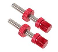 BIUDECO Dispositif Anti-desserrage de Boîtier de Pédalier Carré Rouge 2 Pièces, Boulons Étanches M8 pour Vélo, Outil D'extraction et Fixation Manivelle, Accessoire Entretien Vélo VTT