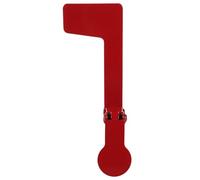 BIUDECO Drapeau de boîte aux lettres en acier inoxydable rouge, pliable avec support métallique, accessoire robuste pour boîtes aux lettres extérieures et jardin, montage sécurisé
