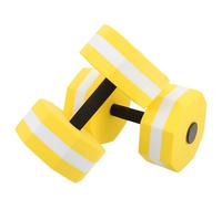 BIUDECO Ensemble 2pcs Haltères de Piscine en Eva Jaune Résistance Forte pour Exercices Aquatiques, Coordination Améliorée, Design Ergonomique pour Adultes en Entraînement Piscine