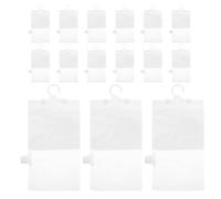 BIUDECO Ensemble de 15 Paquet Déshumidificateurs Réutilisables Suspendus Transparents avec Crochet, Absorbeurs D'humidité pour Placard, Voiture et Rangement Domestique, Sachets Absorbants