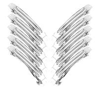 BIUDECO Ensemble de 50 Pinces à Cheveux en Fer Argenté, Clip de Coiffure Ressort, pour Projets de Bricolage et Création de Barrettes pour Cheveux