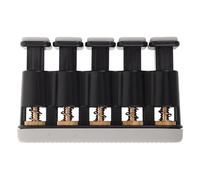 BIUDECO Entraîneur de Doigt pour Guitare et Piano Appareil de Renforcement des Mains à Cinq Touches Réglable en Intensité Couleur Gris Noir Outil Compact pour Musiciens Débutants et
