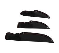 BIUDECO Étui à Couteaux Noir en Tissu Oxford avec Bouton-pression, Protection Complète et Compacte pour Couteaux Cuisine, Lot de 3 Pièces, Maison Camping